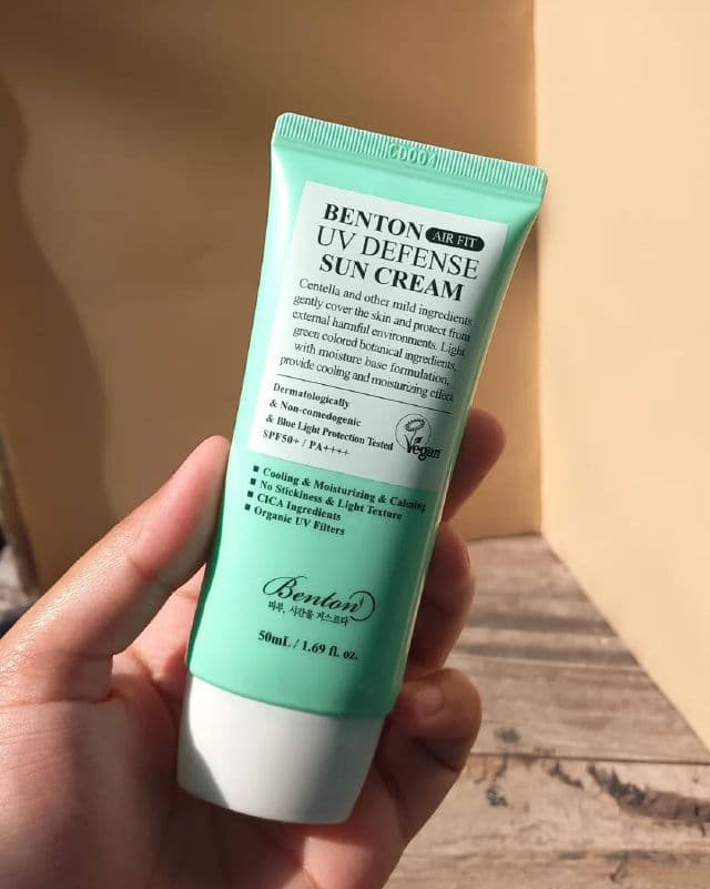 BENTON Air Fit UV Defense Sun Cream SPF 50+ PA++++ review photo by yournoctiphany