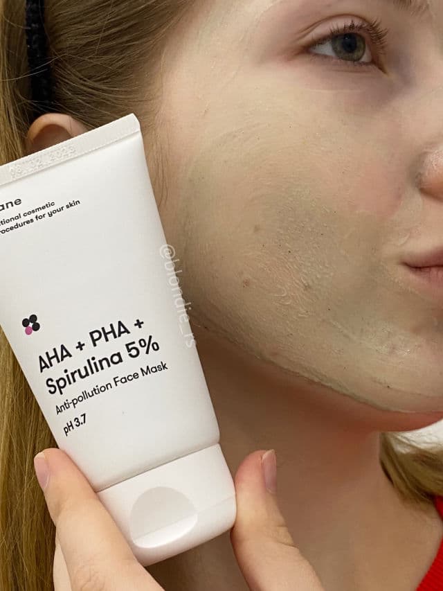 Sane Cosmetics Detox Face Mask with AHA + PHA + 5% Spirulina review photo by BlondieRS