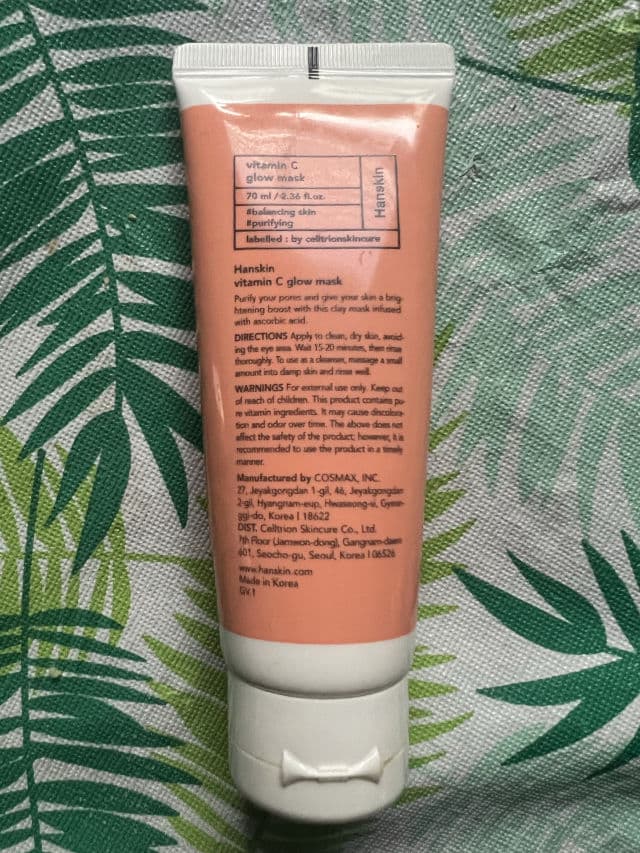 HANSKIN Vitamin C Glow Mask review photo by DrJEM