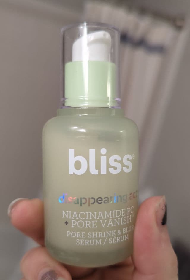 Bliss Disappearing Act Niacinamide PC + Pore Vanish™ Pore Shrink & Blur Serum review photo by Renterese