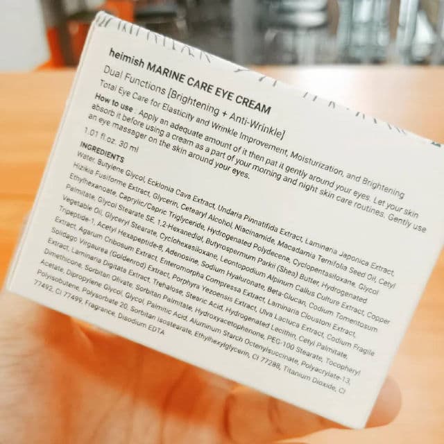 Heimish Marine Care Eye Cream review photo by alice456