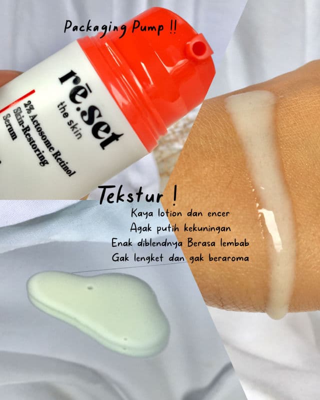 Reset The Skin 2% Actosome Retinol Serum Skin-restoring Serum review photo by inasbilabila