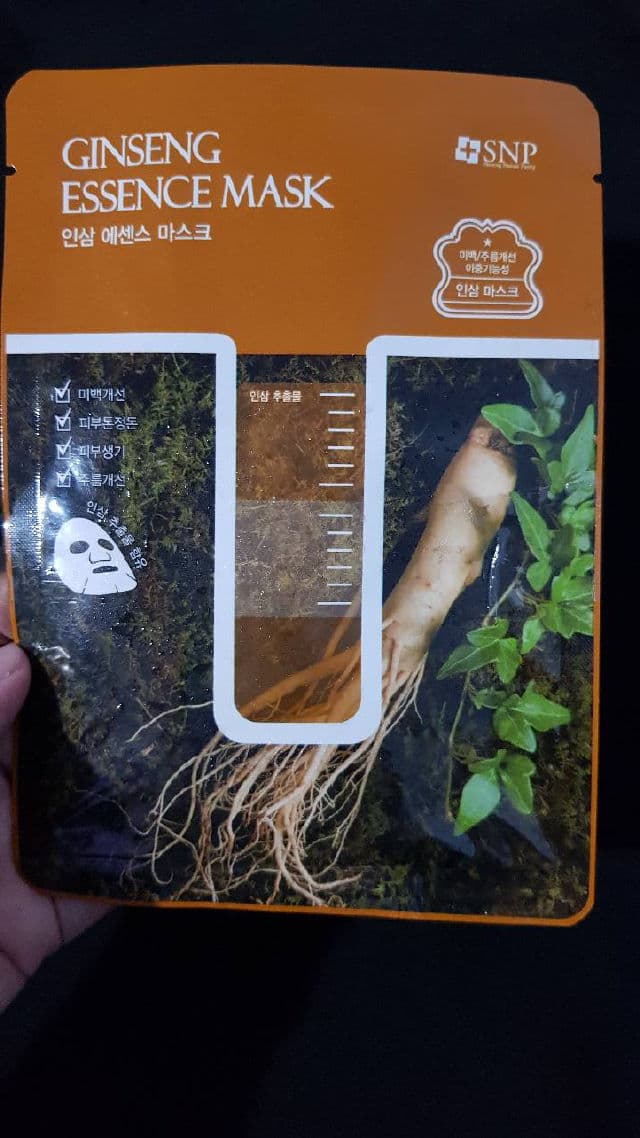 SNP Wild Ginseng Essence Face Sheet Mask review photo by WongElek