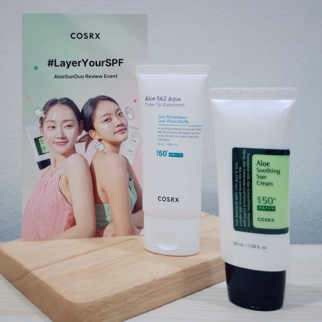 COSRX Aloe 54.2 Aqua Tone-up Sunscreen SPF50+ PA++++ review photo by danielwonderland