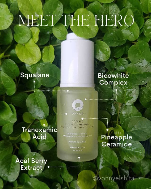 OASEA Oceanus Squalane + Tranexamic Spot Correcting Face Oil Serum review photo by vonnyelshita