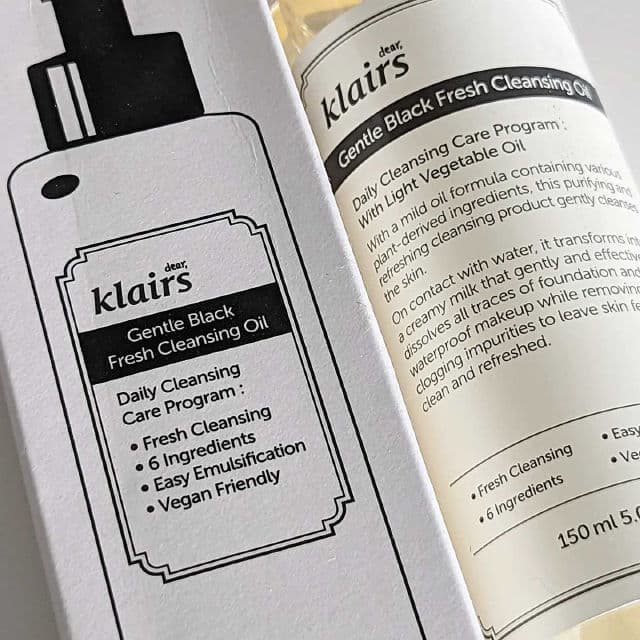 Dear, Klairs Gentle Black Fresh Cleansing Oil review photo by undersskin