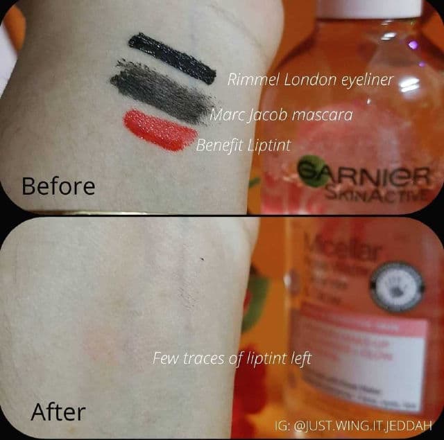 Garnier SkinActive Water Rose Micellar Cleansing Water review photo by justwingit