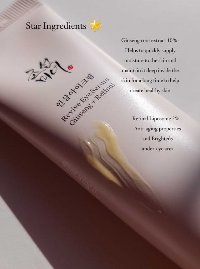 BEAUTY OF JOSEON Revive Eye Serum Ginseng + Retinal review photo by justwingit