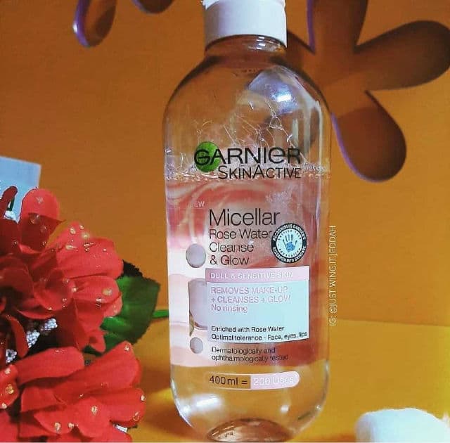 Garnier SkinActive Water Rose Micellar Cleansing Water review photo by justwingit