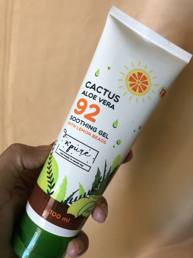 N'Pure Cactus Aloe Vera Soothing Gel with Lemon Beads review photo by Ivonnee