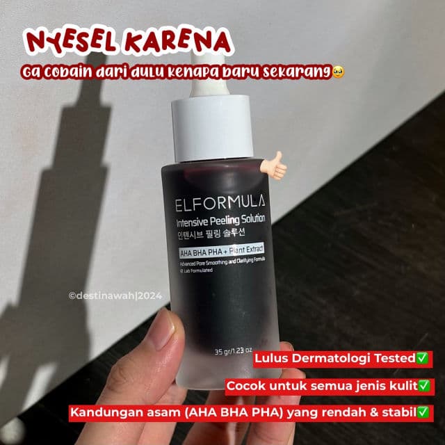 ELFormula Intensive Peeling Solution review photo by Destinawah