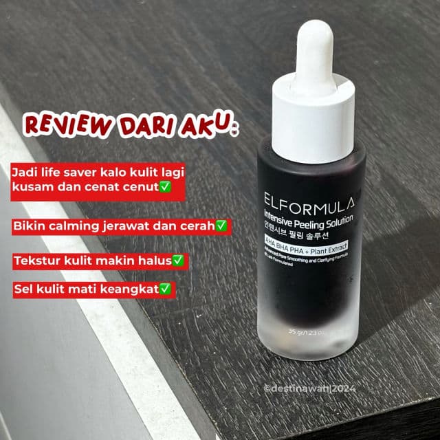 ELFormula Intensive Peeling Solution review photo by Destinawah