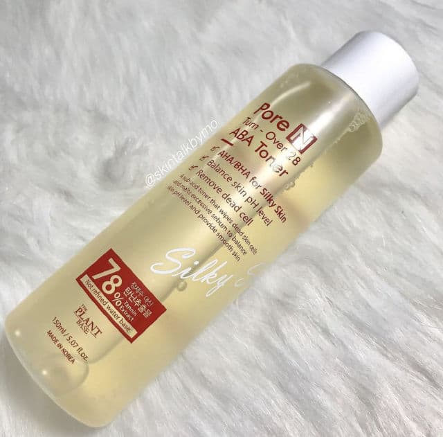 The Plant Base Pore N Turn-Over 28 ABA Toner review photo by Skintalkbymo
