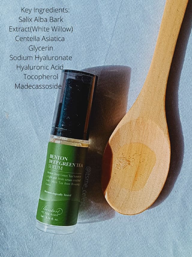 BENTON Deep Green Tea Serum review photo by itsmecelest