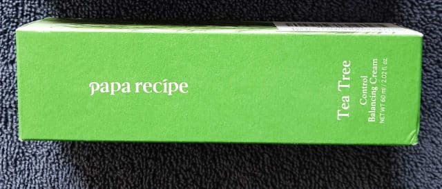 PAPA RECIPE Tea Tree Control Mild Sun Cream SPF50+/PA++++ review photo by Codermary 