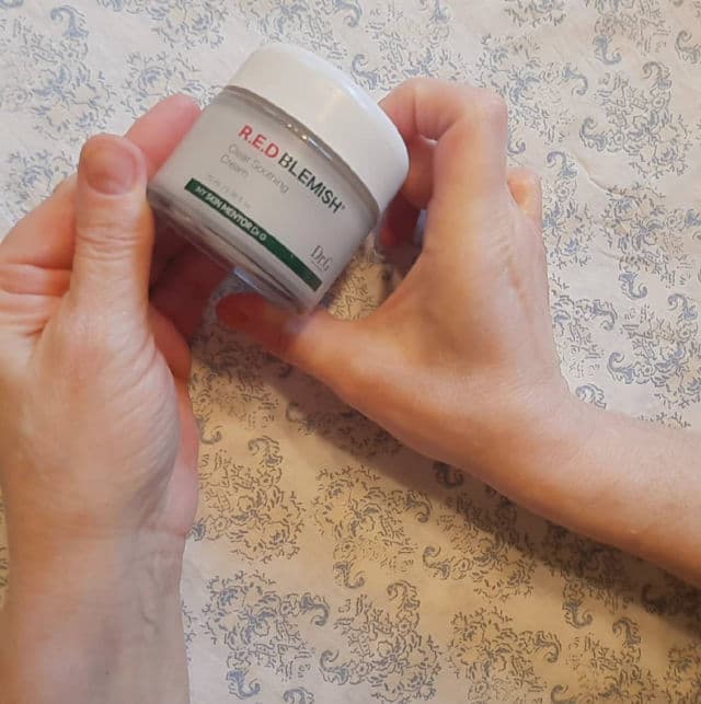 DR.G R.E.D Blemish Cica Soothing Cream review photo by Codermary 