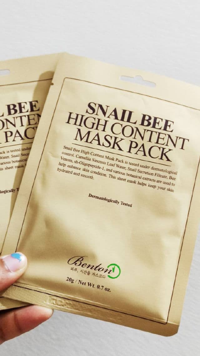 BENTON Snail Bee High Content Mask Pack review photo by curlycurves