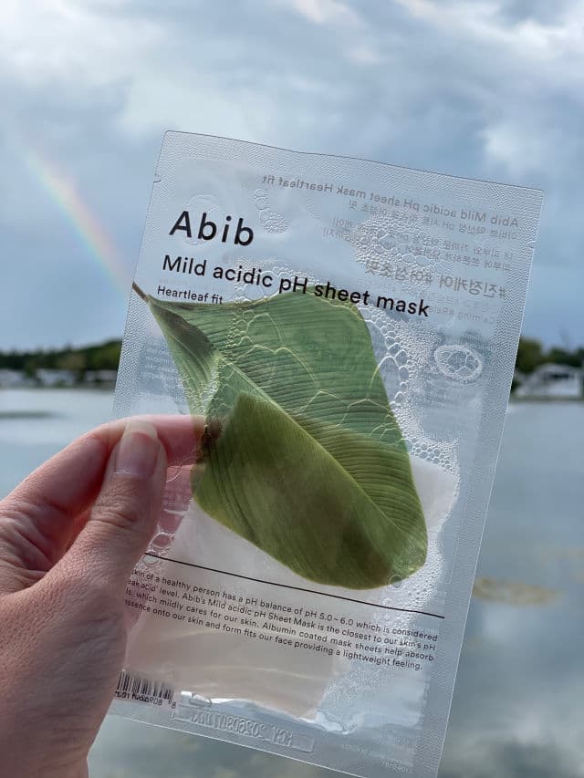 Abib Mild Acidic pH Sheet Mask Heartleaf Fit review photo by mmaddux25