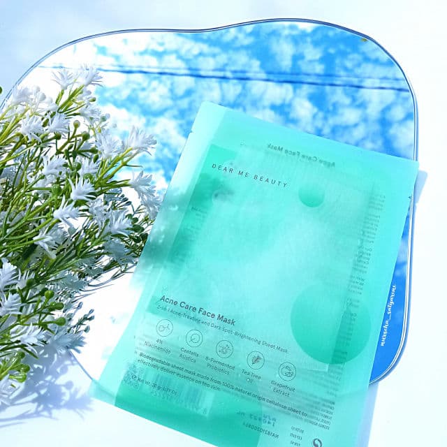 Dear Me Beauty Acne Care Face Mask 4% Niacinamide + Probiotic + Cica + Grapefruit Extract review photo by Tyaa
