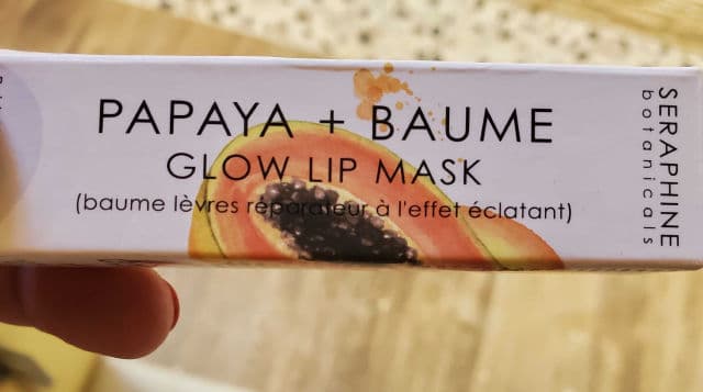 Seraphine Botanicals Papaya + Baume - Glow Lip Mask review photo by SarriK