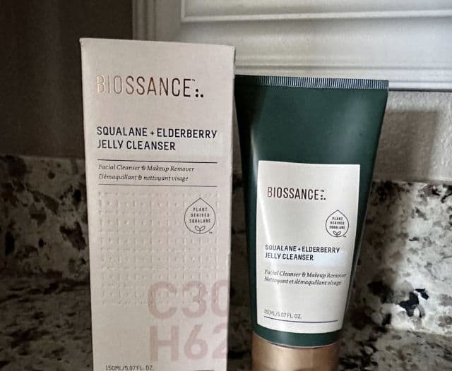Biossance Squalane + Elderberry Jelly Cleanser review photo by igetitforfree