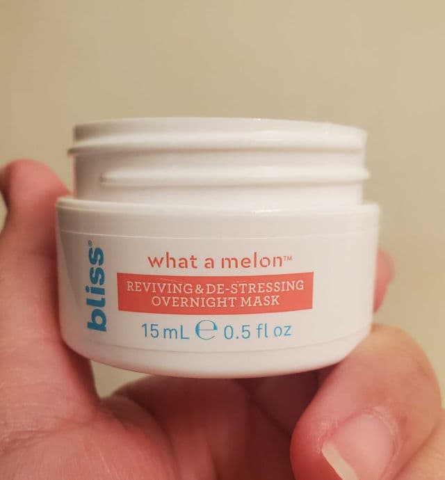Bliss What a Melon De-Stressing Overnight Mask Watermelon review photo by Twapslove