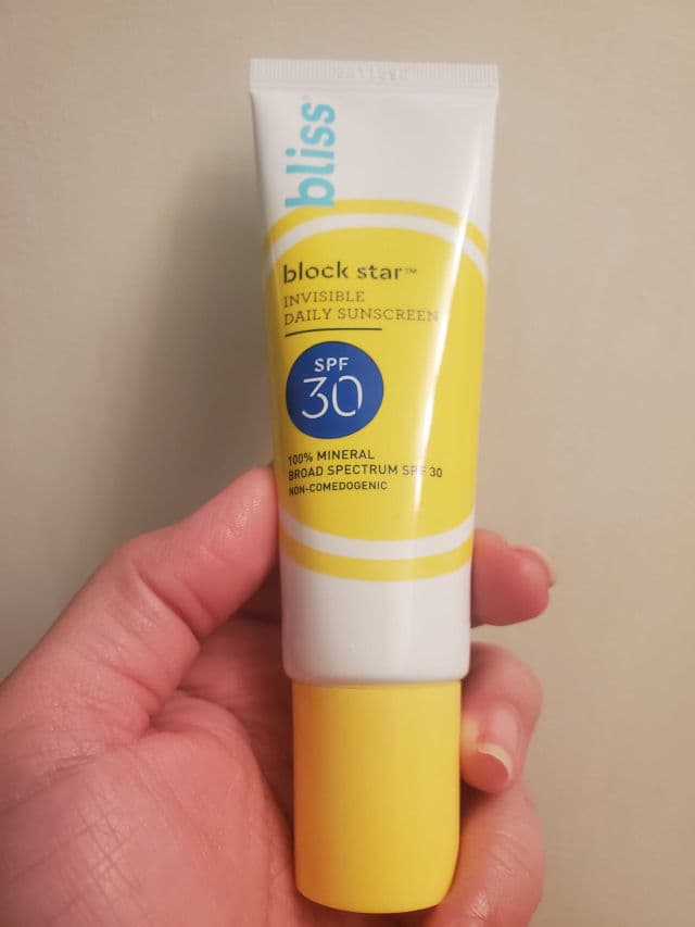 Bliss Block Star Cruelty Free Invisible Daily Sunscreen SPF 30 review photo by Twapslove