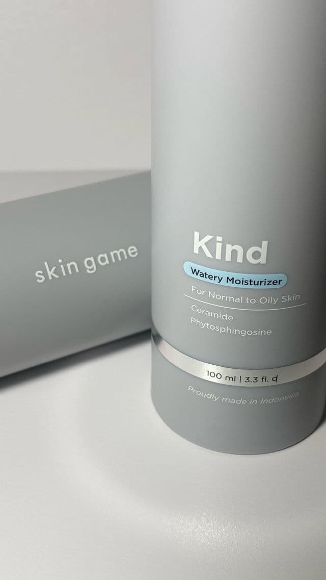 Skin game Kind Watery Moisturizer review photo by Dindarp