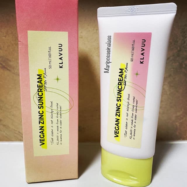 Klavuu Vegan Zinc Suncream SPF50+ PA++++ review photo by mariposasinalass