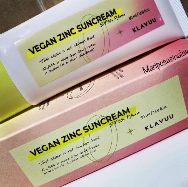 Klavuu Vegan Zinc Suncream SPF50+ PA++++ review photo by mariposasinalass