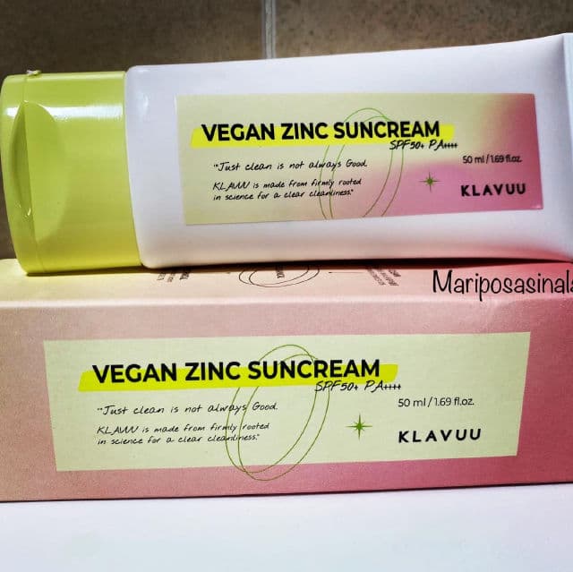 Klavuu Vegan Zinc Suncream SPF50+ PA++++ review photo by mariposasinalass