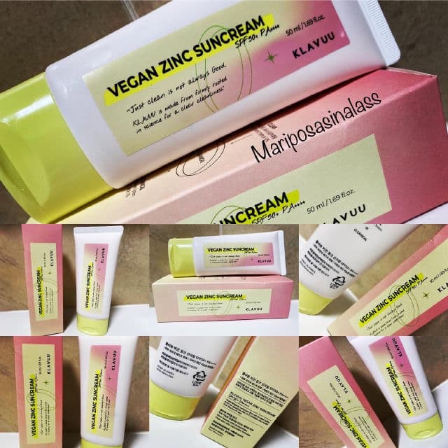 Klavuu Vegan Zinc Suncream SPF50+ PA++++ review photo by mariposasinalass