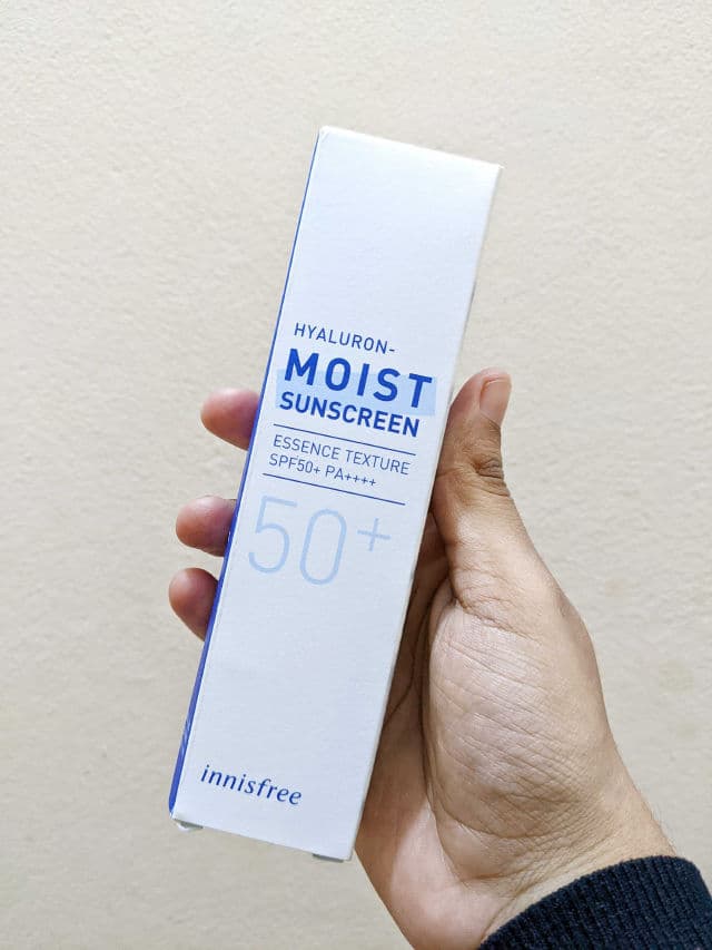 INNISFREE True Hyaluron Moist Sunscreen SPF50+ PA++++ review photo by SkincareWisdom16