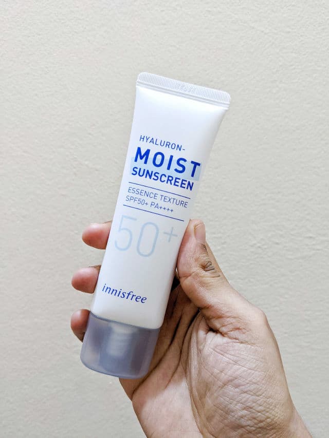 INNISFREE True Hyaluron Moist Sunscreen SPF50+ PA++++ review photo by SkincareWisdom16