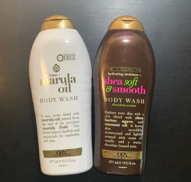 OGX Sensitive Rose Water & Pink Sea Salt Scrub & Wash review photo by KellyK
