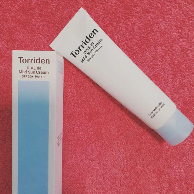 Torriden Dive-in Mild Sun Cream SPF 50+ PA++++ review photo by zombieskinz