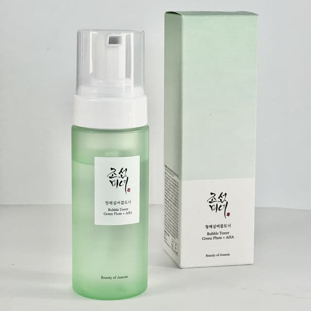 BEAUTY OF JOSEON Bubble Toner Green Plum + AHA review photo by Livingwithleesa