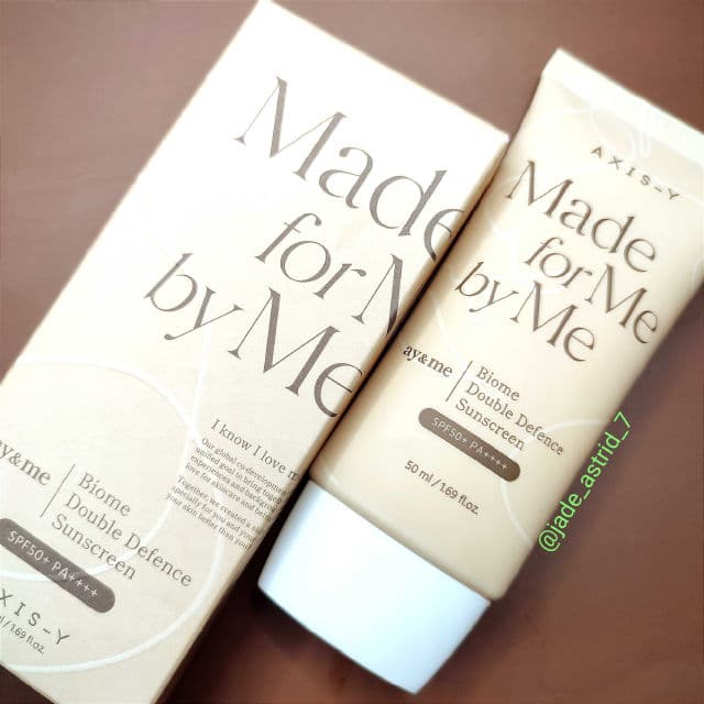 AXIS-Y Biome Double Defense Sunscreen SPF50+ PA++++ review photo by JadeAstrid