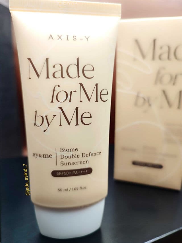 AXIS-Y Biome Double Defense Sunscreen SPF50+ PA++++ review photo by JadeAstrid