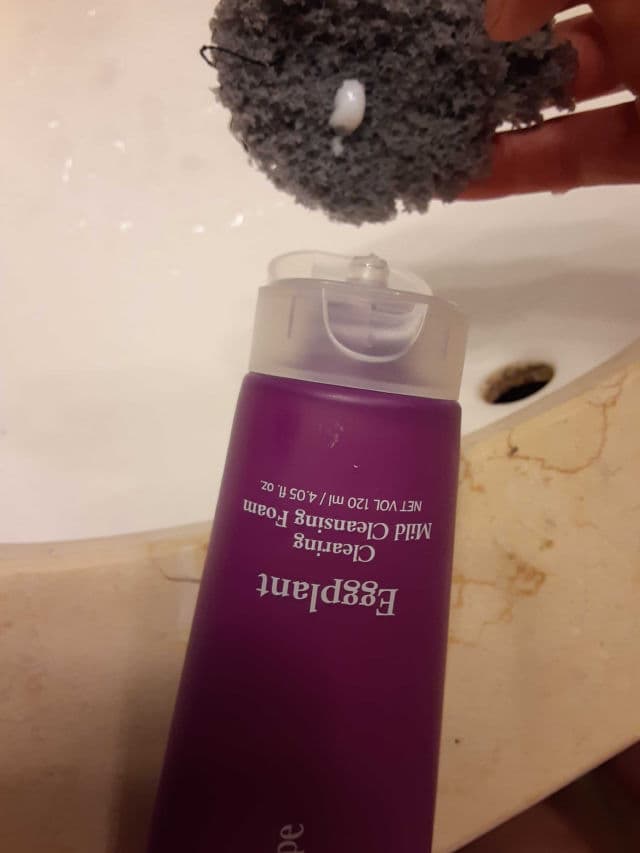 Eggplant Clearing Mild Cleansing Foam product review