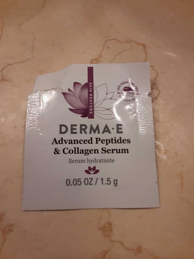derma e Advanced Peptides & Collagen Serum review photo by theskinilivein