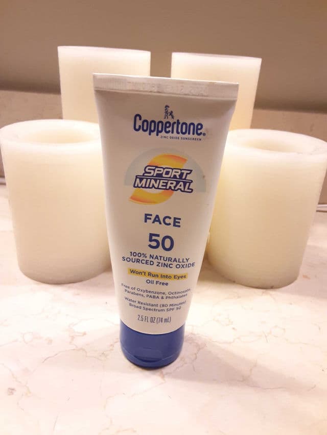 Coppertone Sport Face Mineral Lotion Sunscreen SPF 50 review photo by theskinilivein