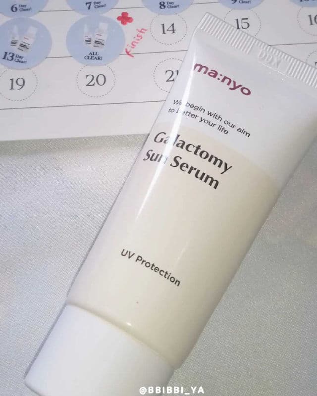 manyo Galactomy Sun Serum SPF50+ PA++ review photo by miazawa