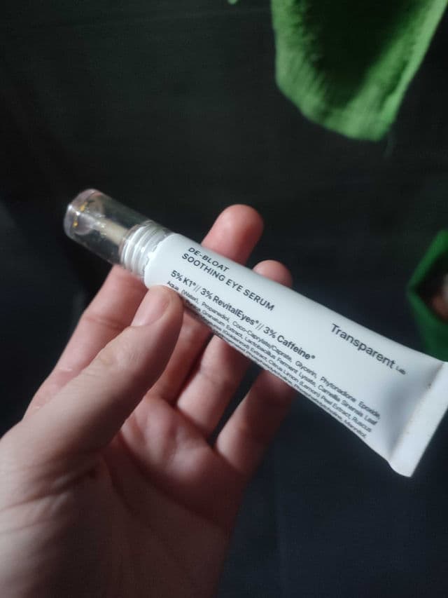Transparent Lab De-Bloat Soothing Eye Serum review photo by silxena