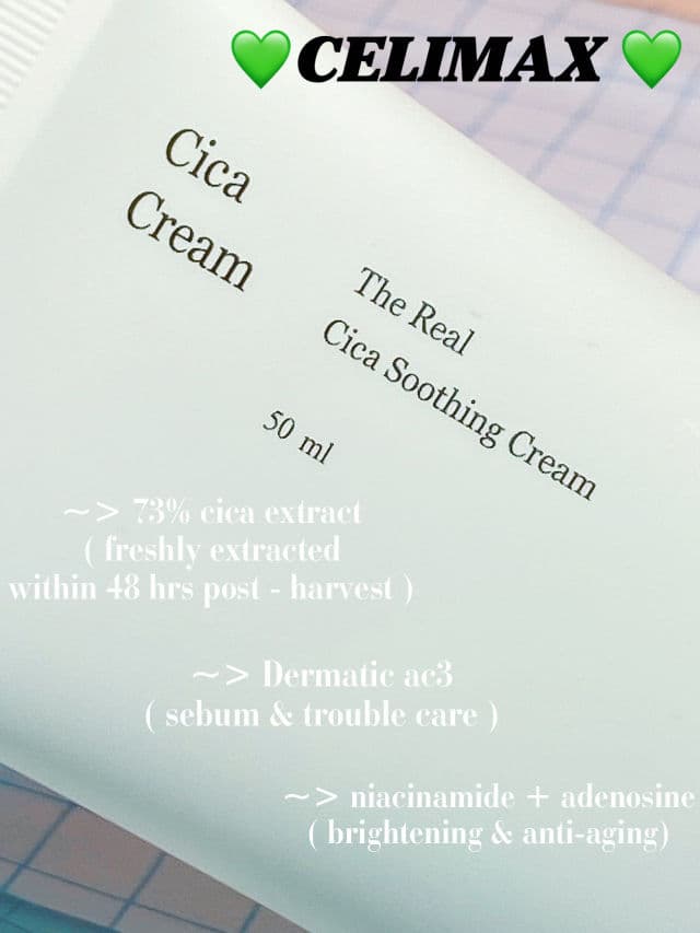 CELIMAX The Real Cica Soothing Cream  review photo by Kaiiixx