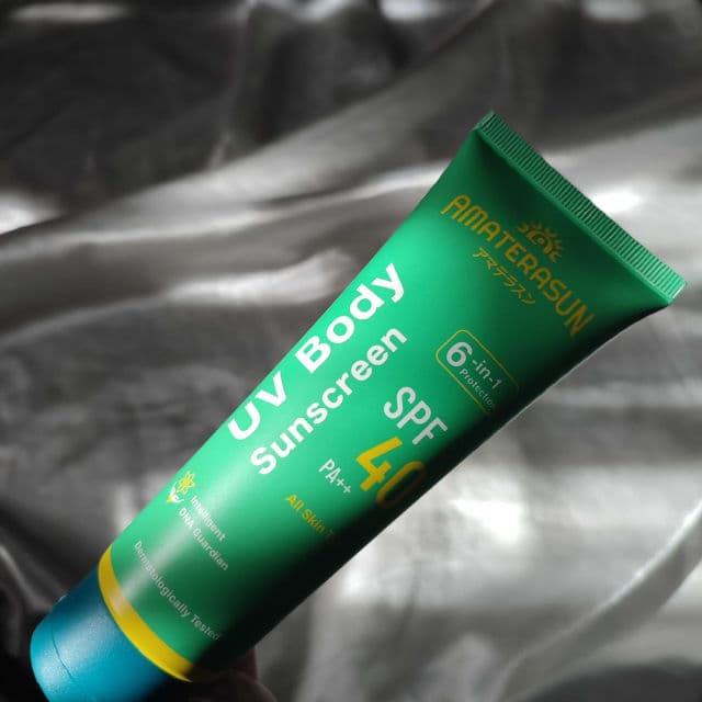 AMATERASUN UV Body Sunscreen SPF 40 PA++ review photo by Michico