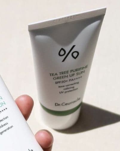 Dr. Ceuracle Tea Tree Purifine Green Up Sun SPF50+ PA++++ review photo by syafflyn