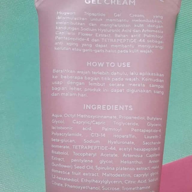 True to Skin Mugwort Tripeptide Moisturizer Gel Cream review photo by Alfiyah