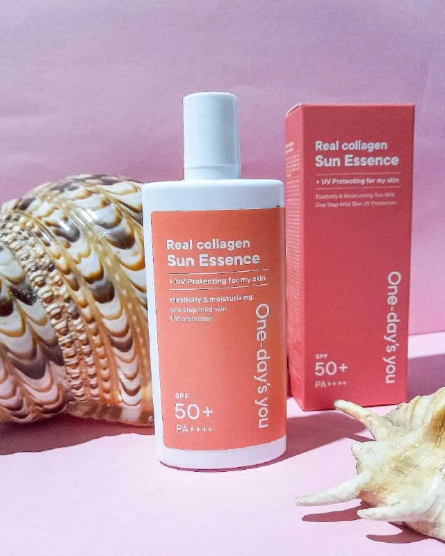 One-day's you Real Collagen Sun Essence SPF50+ PA++++ review photo by Alfiyah