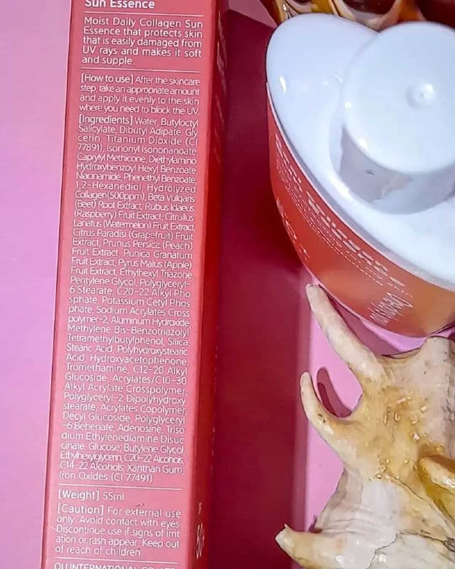 One-day's you Real Collagen Sun Essence SPF50+ PA++++ review photo by Alfiyah